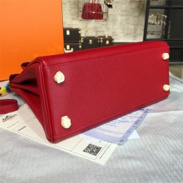 Replica Hermes Red Kelly 28 Bag With Twilly Handle