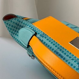 Replica Hermes Turquoise Horse Print Kelly 2424 29 Bag