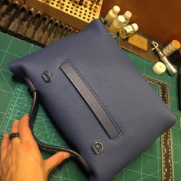 Replica Hermes Navy Blue Kelly 2424 29 Gold Hardware Bag