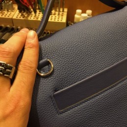 Replica Hermes Navy Blue Kelly 2424 29 Gold Hardware Bag