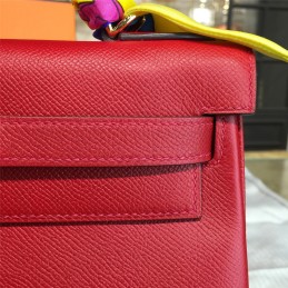 Replica Hermes Red Kelly 28 Bag With Twilly Handle