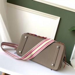Replica Hermes Taupe Rainbow Stripe Birkin 30 Bag