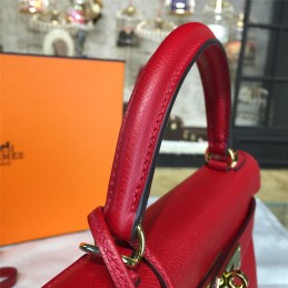 Replica Hermes Red Kelly 28 Bag With Twilly Handle