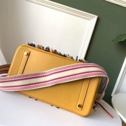 Replica Hermes Yellow Rainbow Stripe Birkin 30 Bag