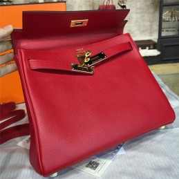 Replica Hermes Red Kelly 28 Bag With Twilly Handle