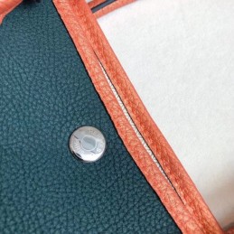 Replica Hermes Dark Green Garden Party 30 Colorblock Bag