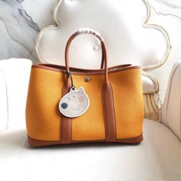 Replica Hermes Gold Garden Party 30 Colorblock Bag