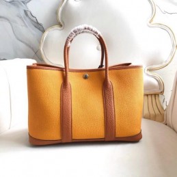 Replica Hermes Gold Garden Party 30 Colorblock Bag