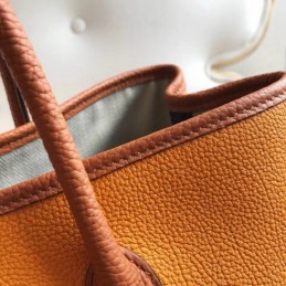 Replica Hermes Gold Garden Party 30 Colorblock Bag
