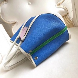 Replica Hermes Blue Garden Party 30 Colorblock Bag