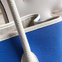 Replica Hermes Blue Garden Party 30 Colorblock Bag