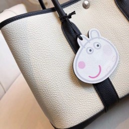 Replica Hermes White Black Garden Party 30 Bag