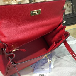 Replica Hermes Red Kelly 28 Bag With Twilly Handle
