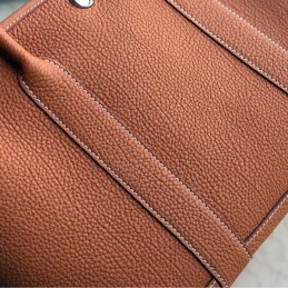 Replica Hermes Tan Garden Party 30 Detailed Leather Bag