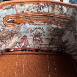 Replica Hermes Tan Garden Party 30 Detailed Leather Bag