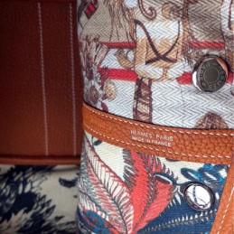 Replica Hermes Tan Garden Party 30 Detailed Leather Bag