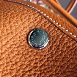 Replica Hermes Tan Garden Party 30 Detailed Leather Bag