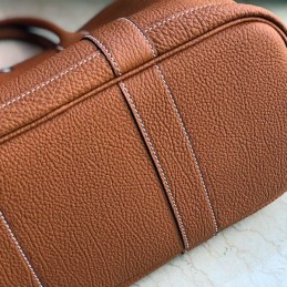 Replica Hermes Tan Garden Party 30 Detailed Leather Bag