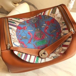Replica Hermes Brown Lindy Artburo 30 Bag