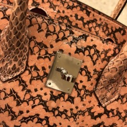 Replica Hermes Tan Monogram Print Birkin 30 Bag