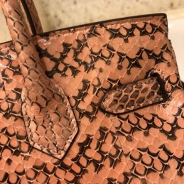Replica Hermes Tan Monogram Print Birkin 30 Bag