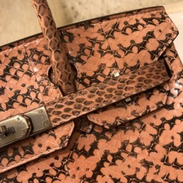 Replica Hermes Tan Monogram Print Birkin 30 Bag