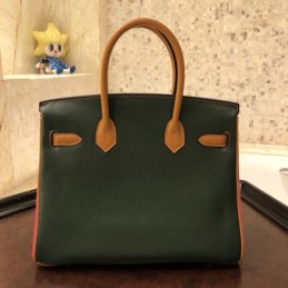 Replica Hermes Green Red Colorblock Birkin 30 Bag