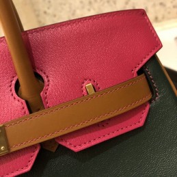 Replica Hermes Green Red Colorblock Birkin 30 Bag