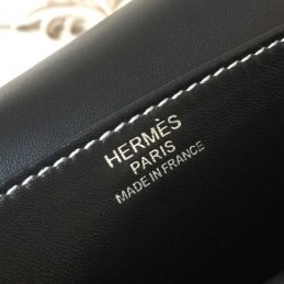 Replica Hermes Blue Black Print Halzan 31 Bag