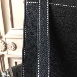 Replica Hermes Blue Black Print Halzan 31 Bag