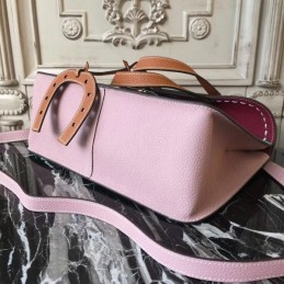 Replica Hermes Teal Burgundy Tan Colorblock Halzan 31 Bag