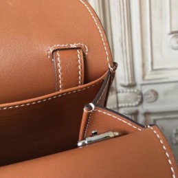 Replica Hermes Brown Print Halzan 31 Bag