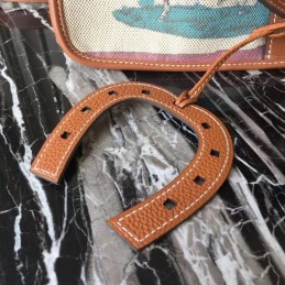 Replica Hermes Brown Print Halzan 31 Bag