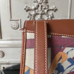 Replica Hermes Brown Print Halzan 31 Bag