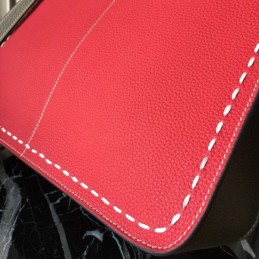 Replica Hermes Red Yellow Colorblock Halzan 31 Bag