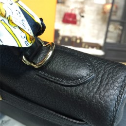 Replica Hermes Black Kelly 28 Gold Hardware Bag