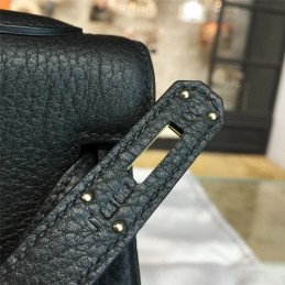 Replica Hermes Black Kelly 28 Gold Hardware Bag