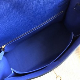 Replica Hermes Blue Kelly 32 Scarf Print Bag