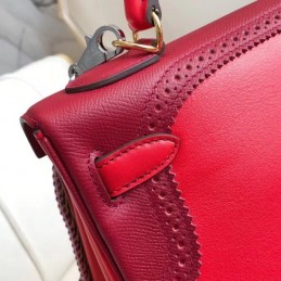 Replica Hermes Pink Multicolor Print Kelly 32 Bag