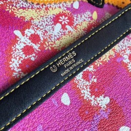 Replica Hermes Yellow Multicolor Print Kelly 32 Bag