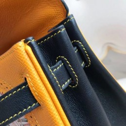 Replica Hermes Yellow Multicolor Print Kelly 32 Bag