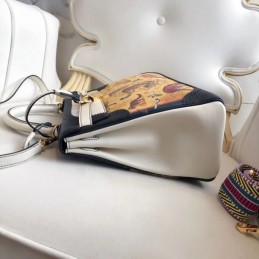Replica Hermes White Yellow Print Kelly 32 Bag
