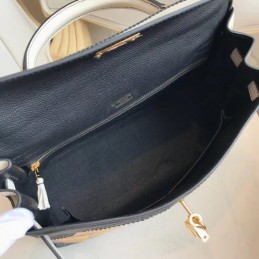 Replica Hermes White Yellow Print Kelly 32 Bag