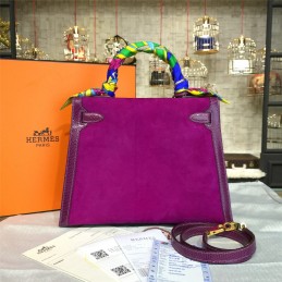 Replica Hermes Fuchsia Kelly 28 Gold Hardware Bag