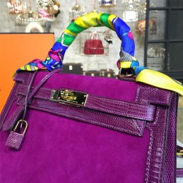Replica Hermes Fuchsia Kelly 28 Gold Hardware Bag