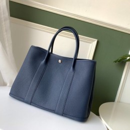 Replica Hermes Navy Blue Garden Party 36 Bag