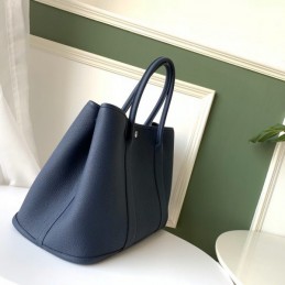 Replica Hermes Navy Blue Garden Party 36 Bag
