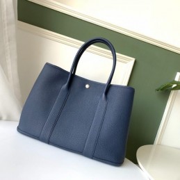 Replica Hermes Navy Blue Garden Party 36 Bag