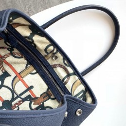 Replica Hermes Navy Blue Garden Party 36 Bag