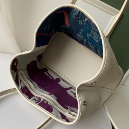 Replica Hermes White Garden Party 36 Bag
